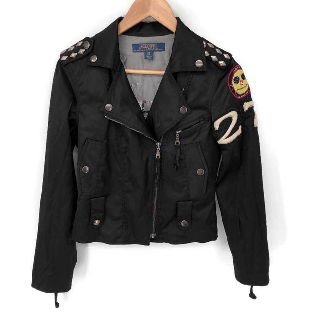 Anthropologie Millard Fillmore Blk Moto Jacket  XS